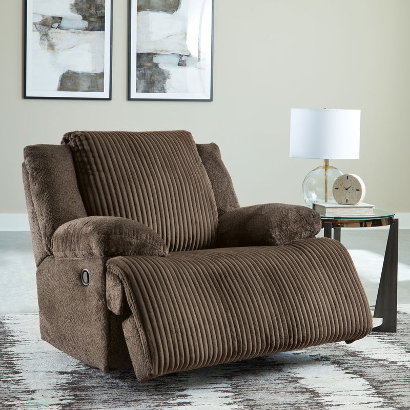 Top Tier - Rocker Recliner - Fabric - Chocolate
