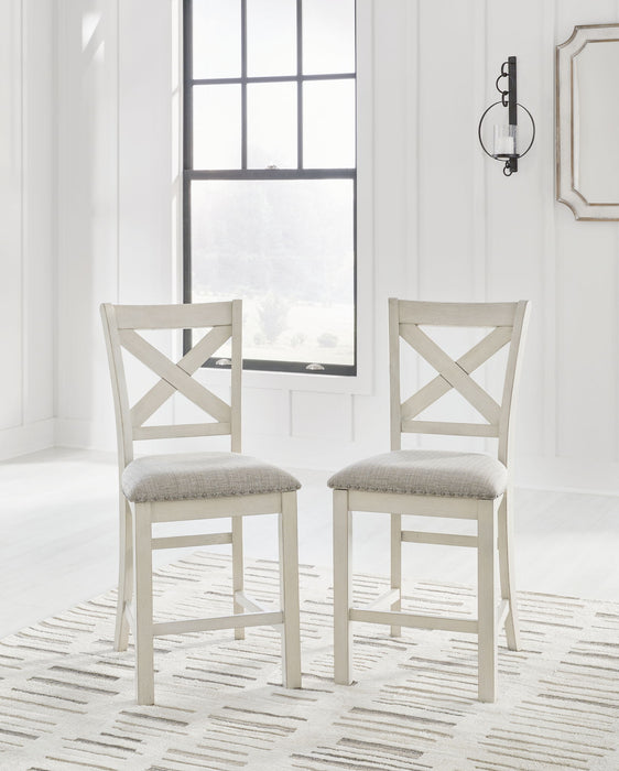 Robbinsdale - Upholstered Barstool (Set of 2) - Antique White
