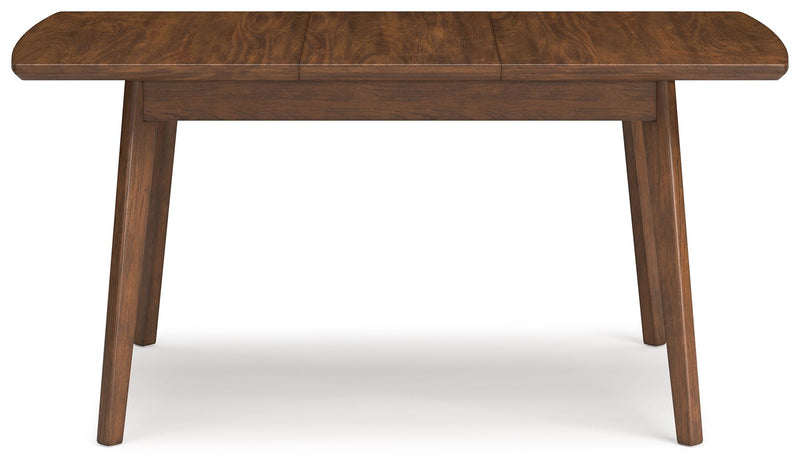 Lyncott - Rectangular Dining Room Butterfly Extension Table - Brown