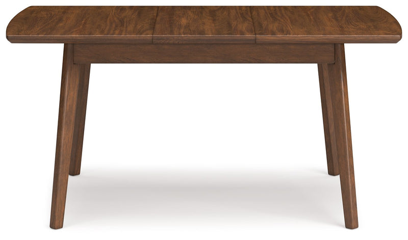 Lyncott - Rectangular Dining Room Butterfly Extension Table - Brown