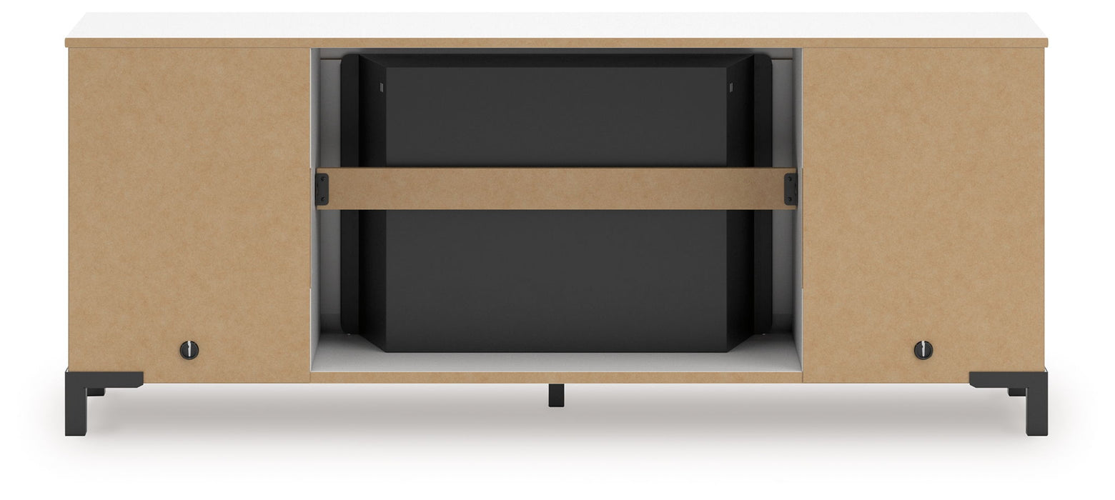 Brollevi - TV Stand With Fireplace - White