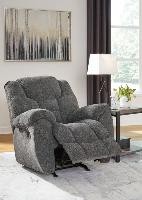 Foreside - Rocker Recliner - Fabric - Charcoal
