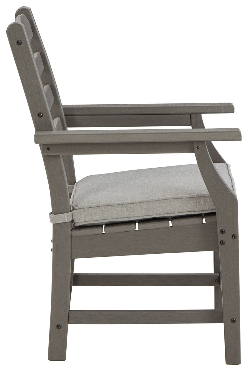 Visola - Arm Chair With Cushion (Set of 2) - Gray