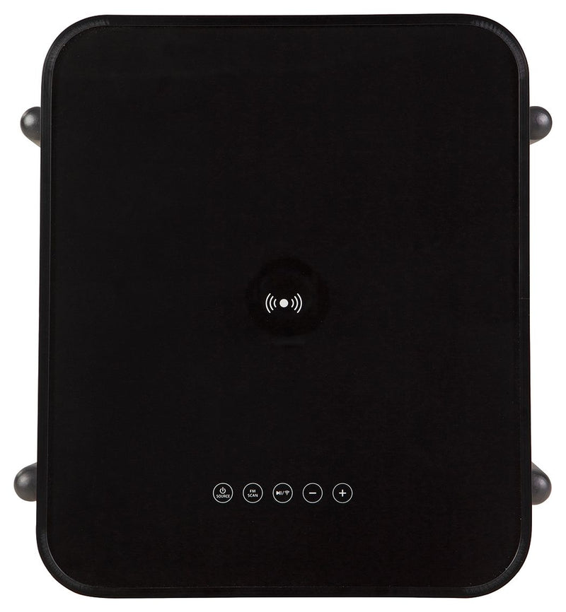 Jorvalee - Accent Table with Speaker - Gray / Black