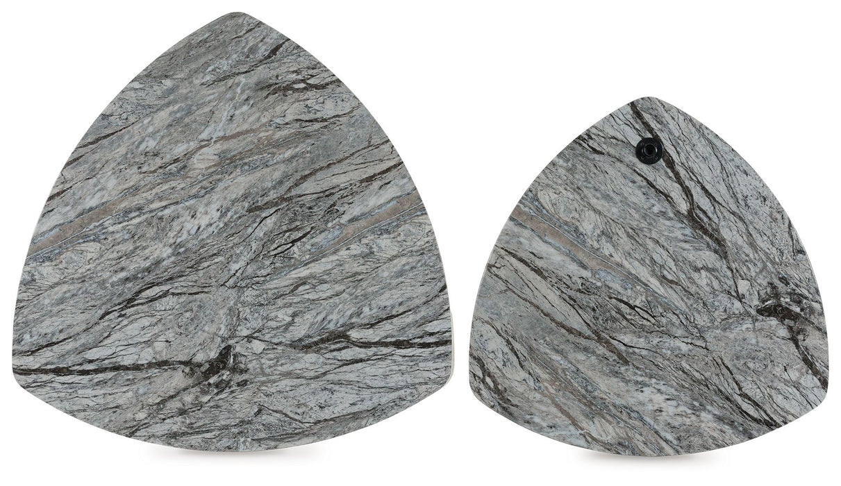 Surmour - Stacked Cocktail Table - Gray / Brown