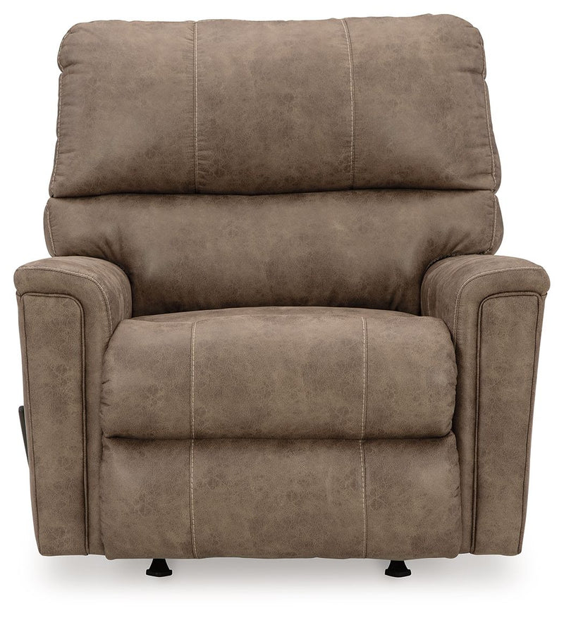 Navi - Rocker Recliner - Faux Leather - Fossil