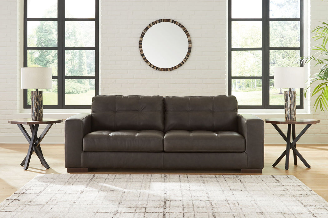 Luigi - Sofa - Leather Match - Thunder