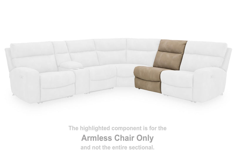 Next-Gen Durapella - Armless Chair - Sand - Faux Leather