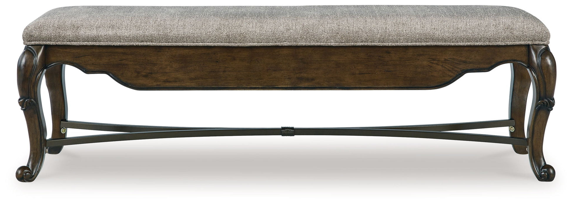 Maylee - Upholstered Storage Bench - Dark Brown