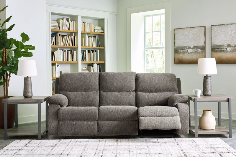 Scranto - Reclining Sofa - Fabric - Brindle