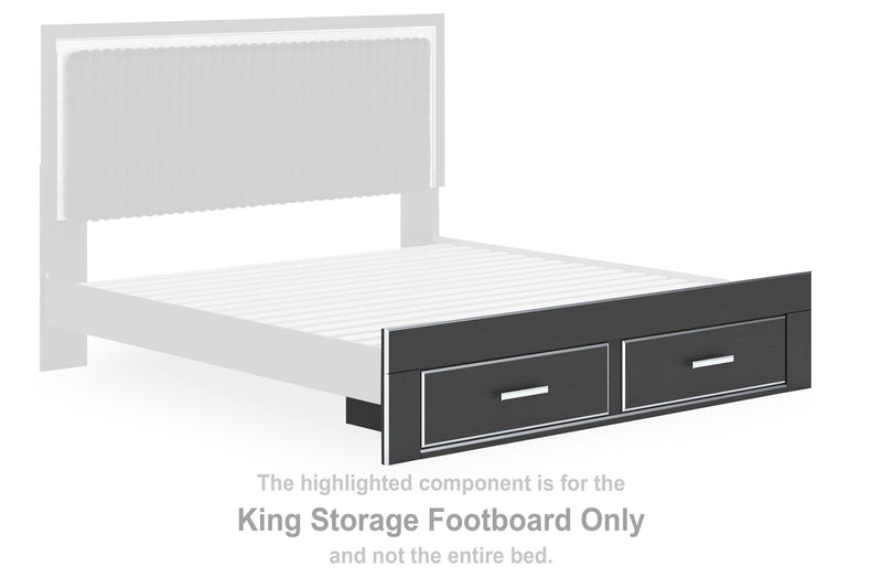 Zuraleus - King Storage Footboard - Black
