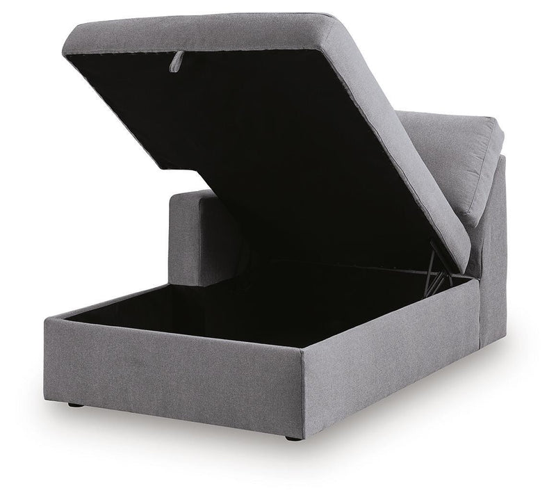 Modmax - LAF Corner Chaise With Storage - Granite