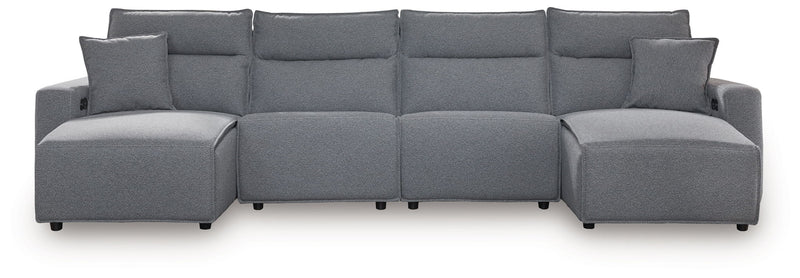 ModMax II - Salt And Pepper - Reclining Sectional