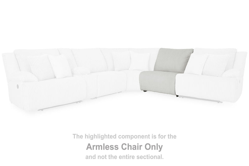 Top Tier - Armless Chair - Fabric - Alloy