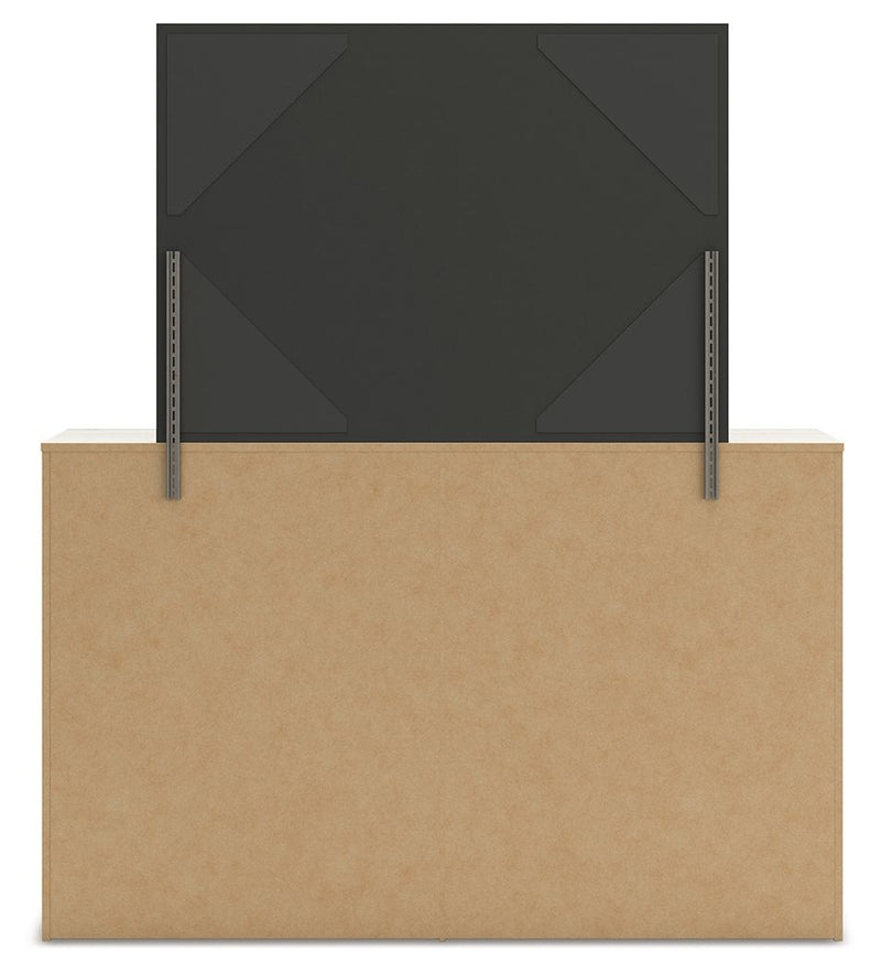 Lawroy - Dresser And Mirror - Light Natural