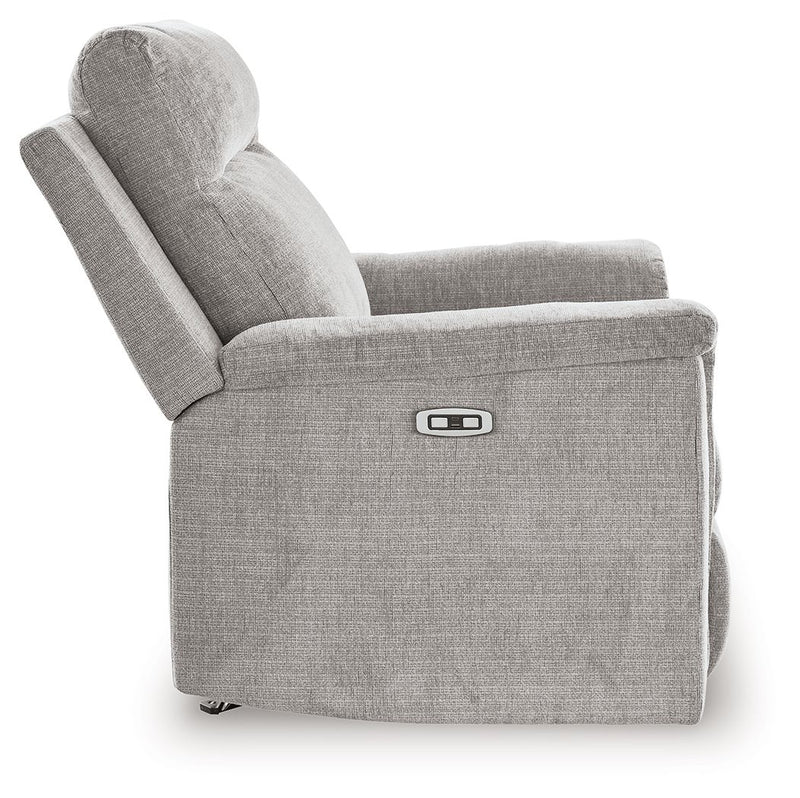 Barnsana - Power Rocker Recliner - Fabric - Ash