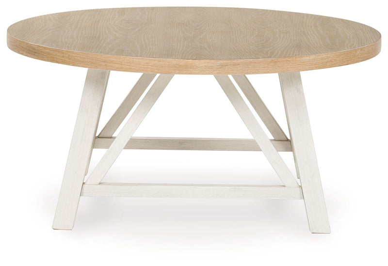 Fawndell - Occasional Table Set (Set of 3) - Antique White / Brown