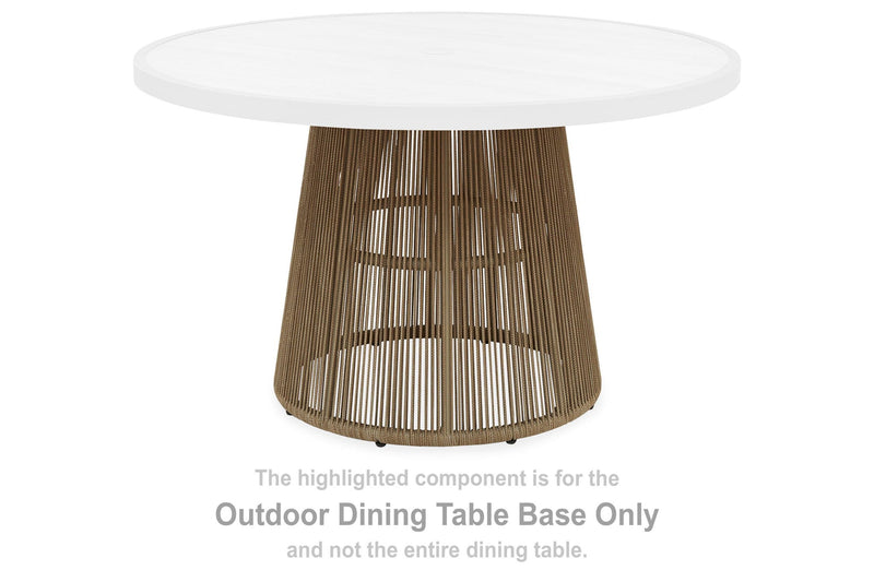 Orchard Beach - Round Dining Room Table Base - Beige