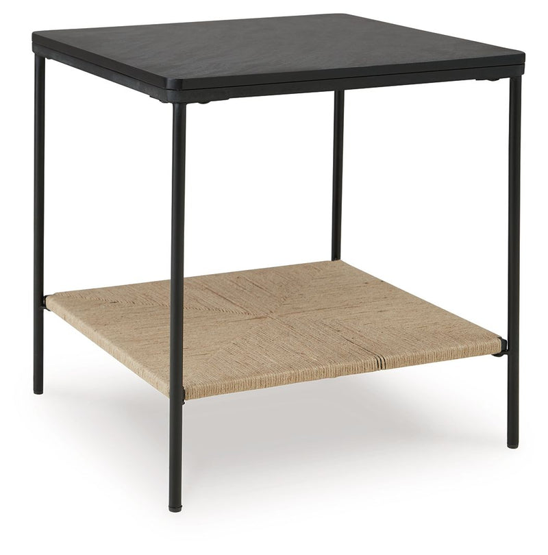 Minrich - Accent Table - Black / Natural