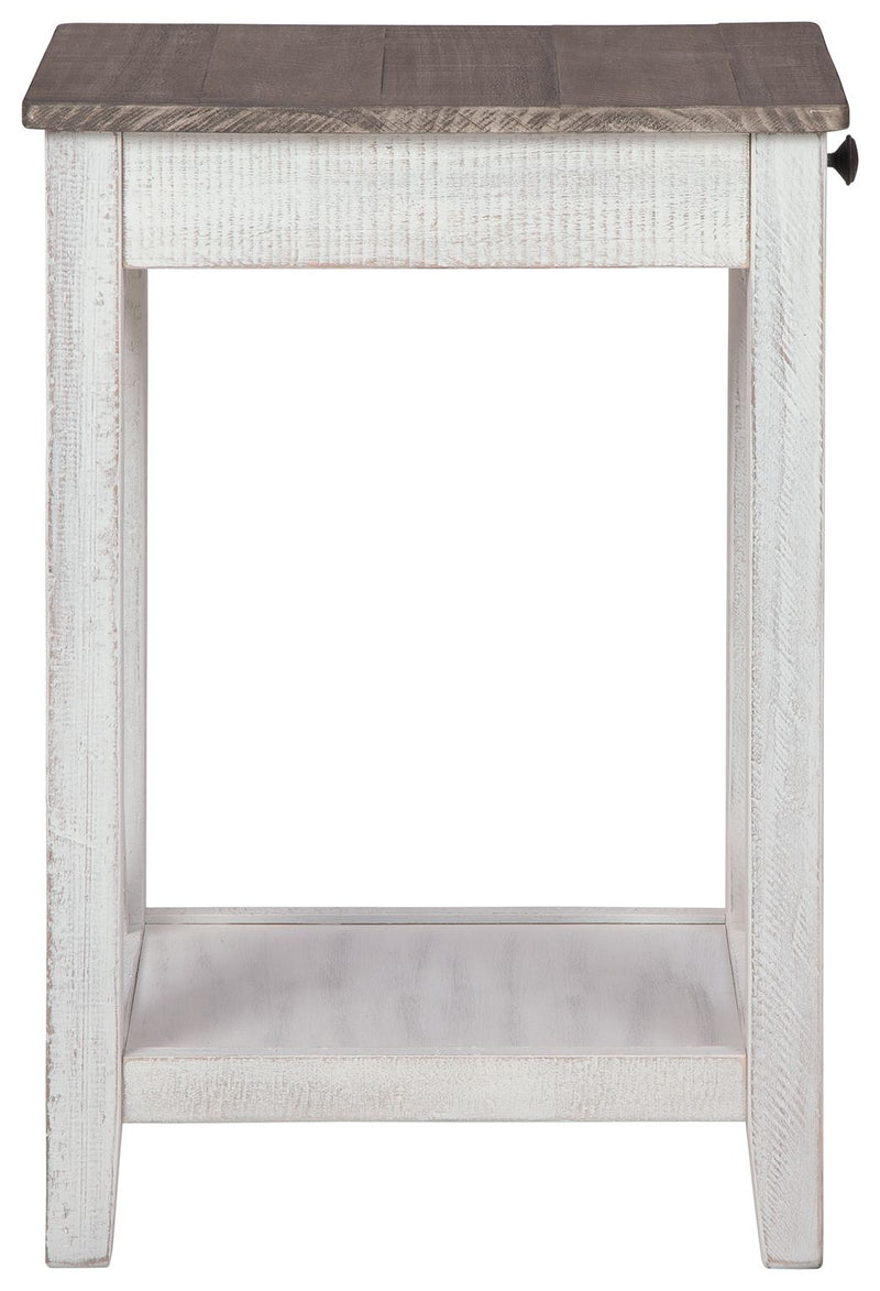 Adalane - Accent Table - White / Gray