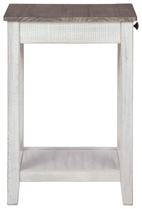 Adalane - Accent Table - White / Gray