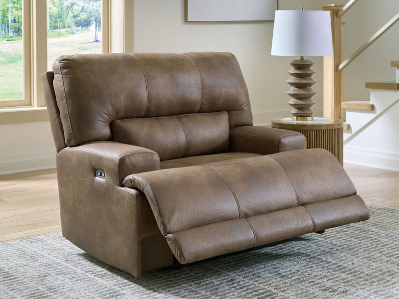 Beckley Place - Power Recliner With Adjustable Headrest - Earth