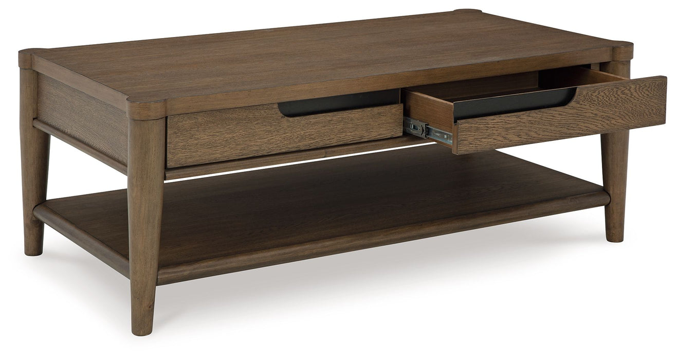 Roanhowe - Rectangular Cocktail Table - Brown
