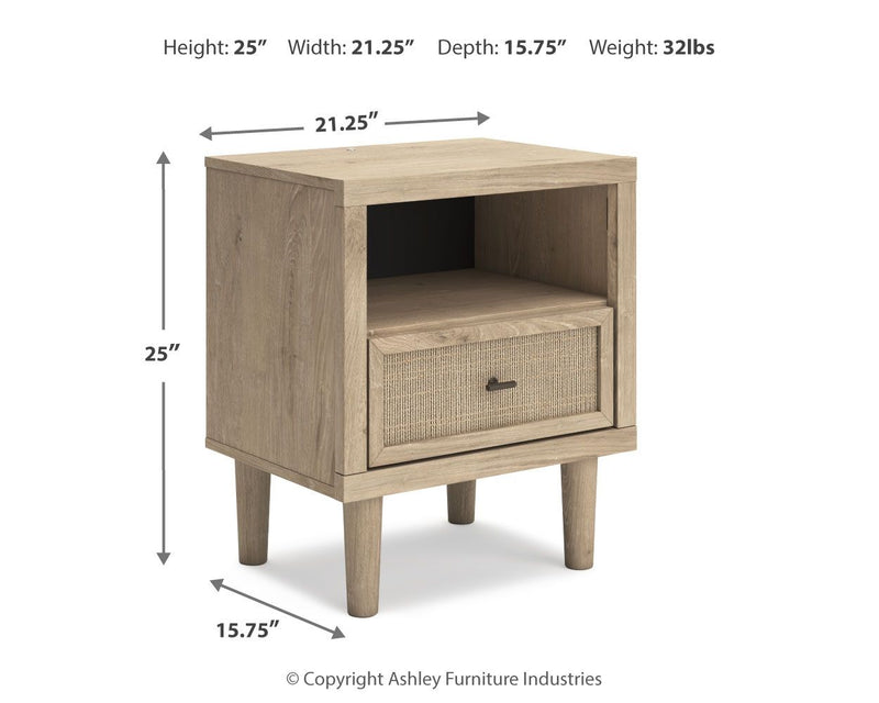 Cielden - One Drawer Night Stand - Two-Tone