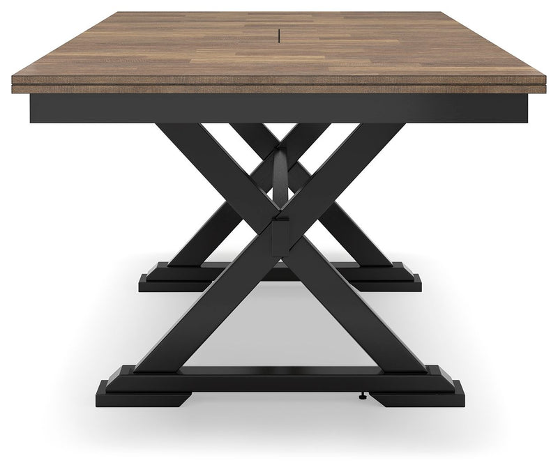 Wildenauer - Rectangular Dining Extension Table - Brown / Black