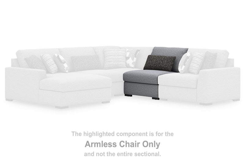 Bealton - Armless Chair - Salt And Pepper