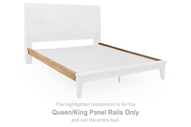 Sherbana - Queen/King Panel Rails - Light Brown