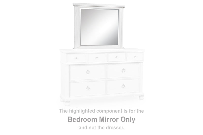 Rowlenstown - Bedroom Mirror - Antique White