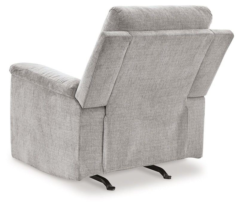 Barnsana - Power Rocker Recliner - Fabric - Ash