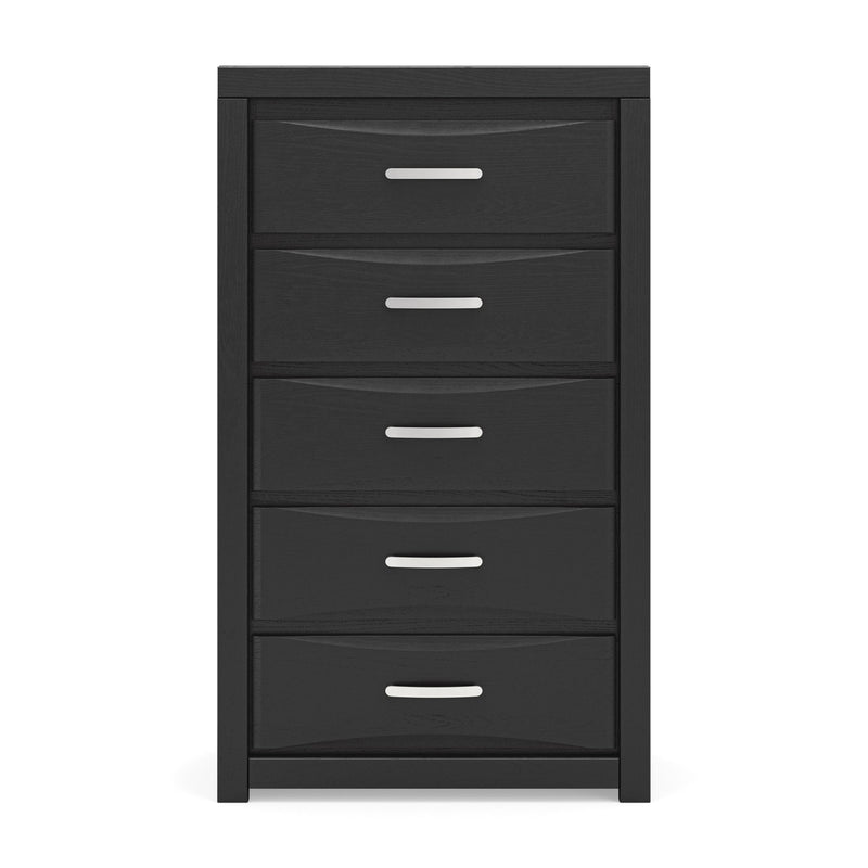 Stabotta - Five Drawer Chest - Black