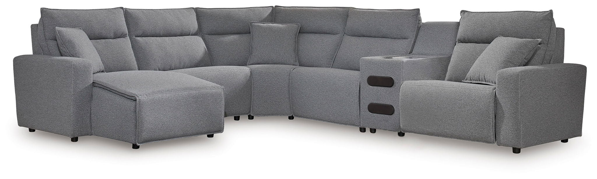 ModMax II - Salt And Pepper - Reclining Sectional