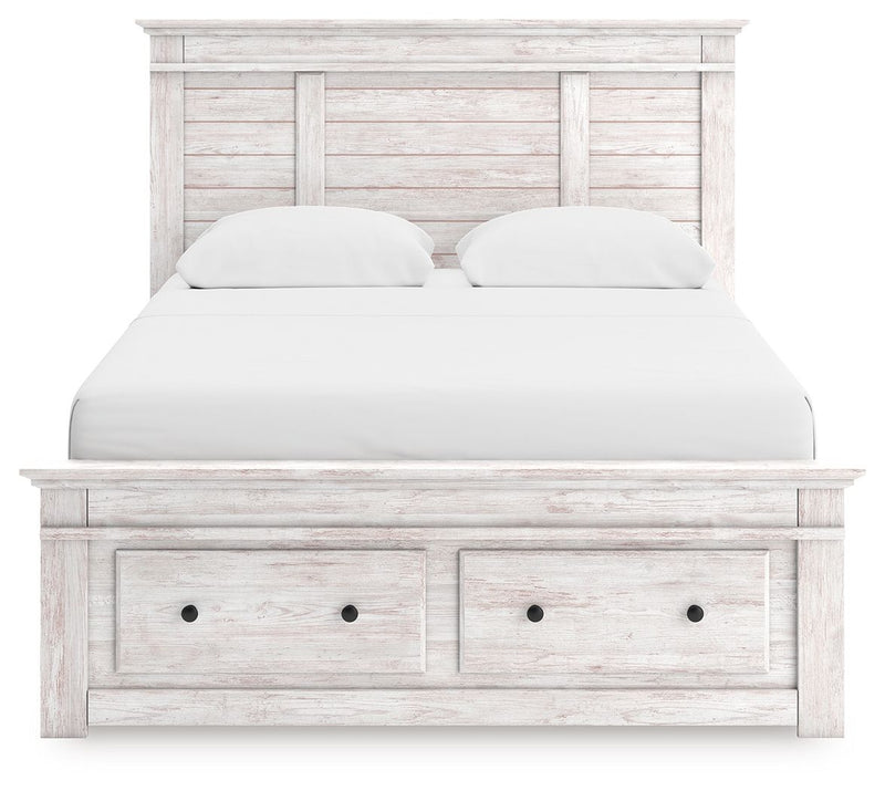 Makidern - Panel Storage Bed