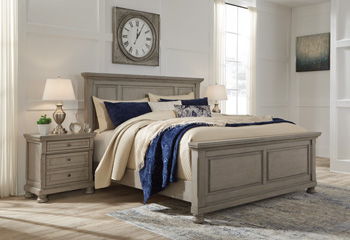 Lettner - California King Rails - Light Gray