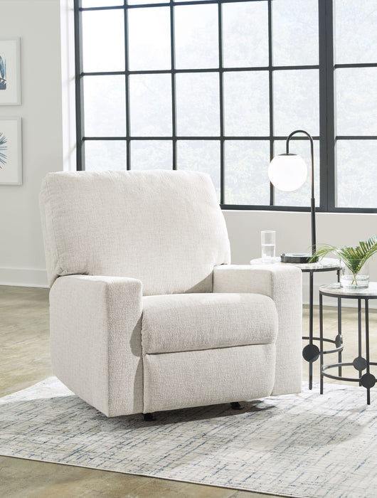 Rannis - Rocker Recliner - Fabric - Snow
