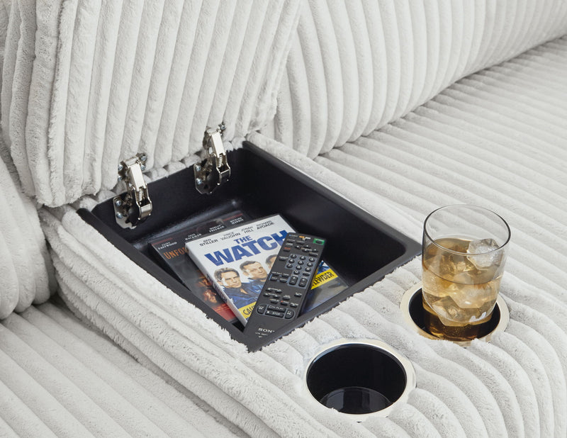 Top Tier - 3-Piece Reclining Sectional Sofa With Raf Chaise - Fabric - Alloy