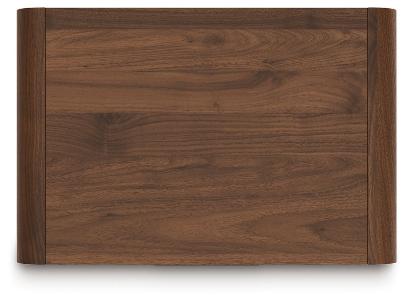 Fortlorn - Two Drawer Night Stand - Walnut Brown