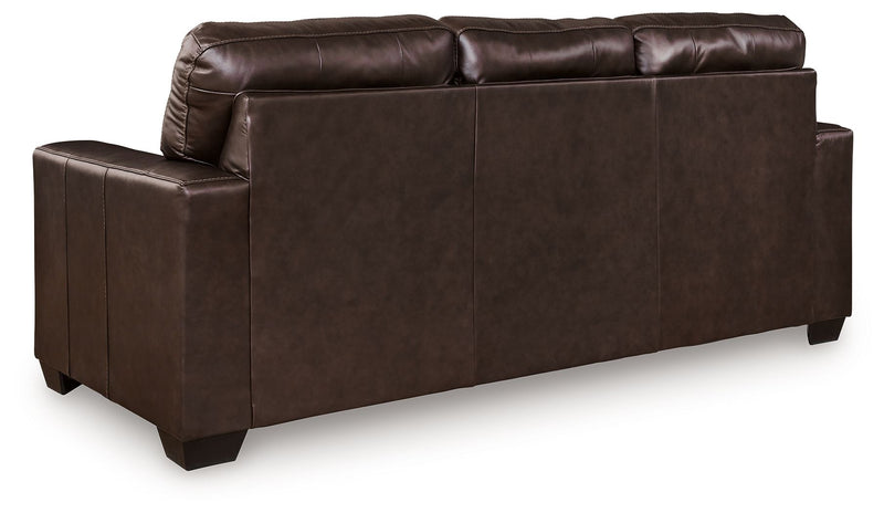 Santorine - Sofa - Leather Match - Dark Brown