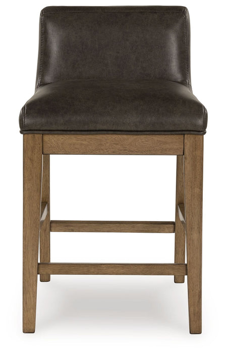 Cabalynn - Upholstered Barstool (Set of 2) - Two-tone Brown