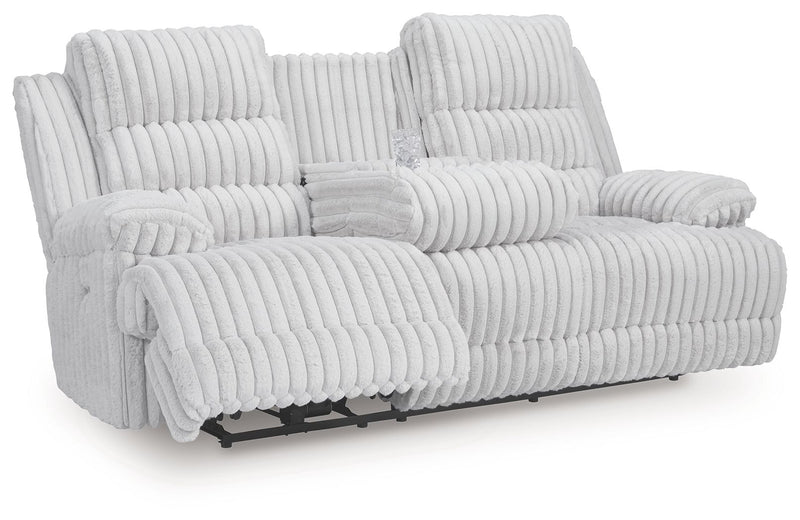 Rhines Falls - 2 Pc. - Power Reclining Sofa And Loveseat - Alloy