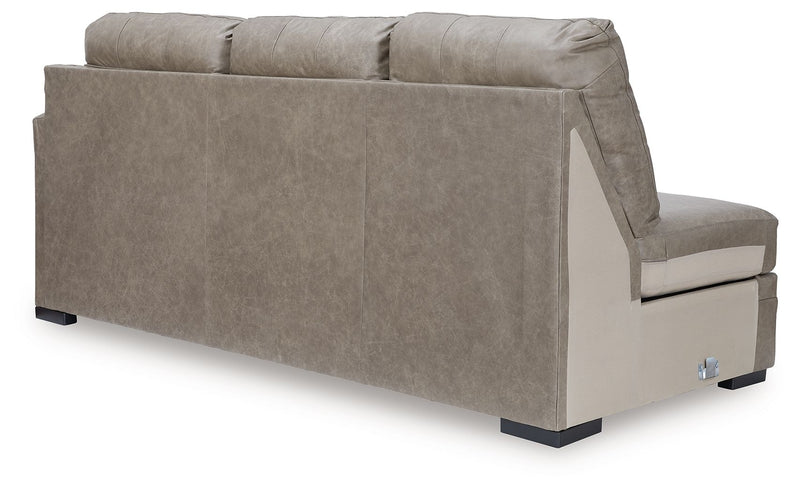 Amuleto - Raf Sofa Chaise - Leather Match - Desert