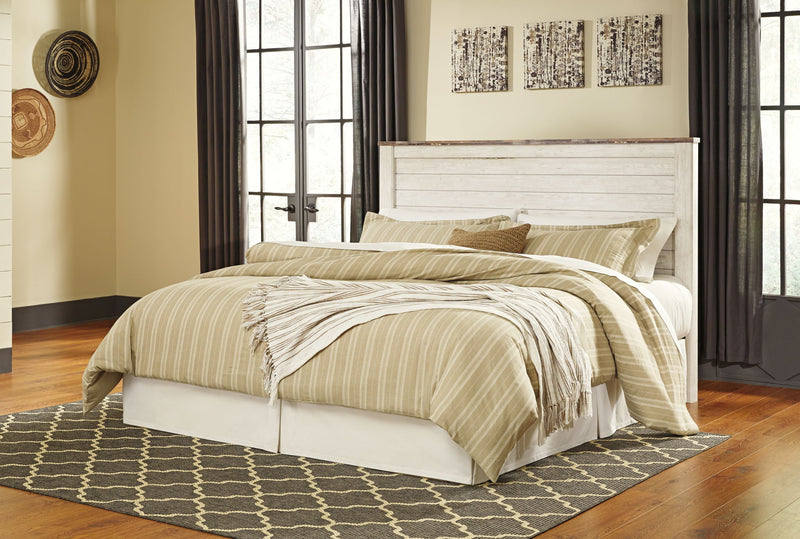 Willowton - King/Cal King Panel Headboard - Whitewash