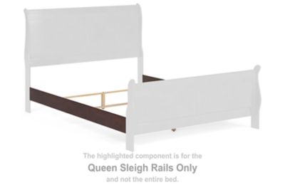 Alisdair - Queen Sleigh Rails - Reddish Brown