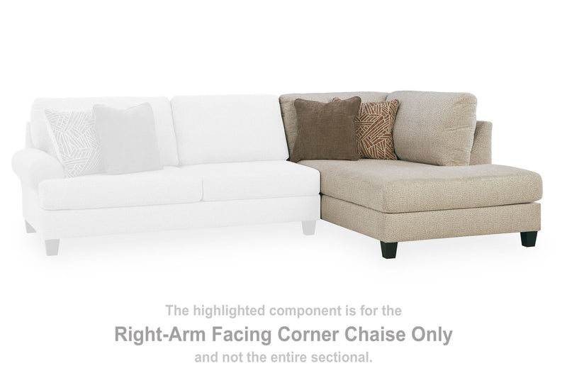 Steelwater Retreat - RAF Corner Chaise - Latte