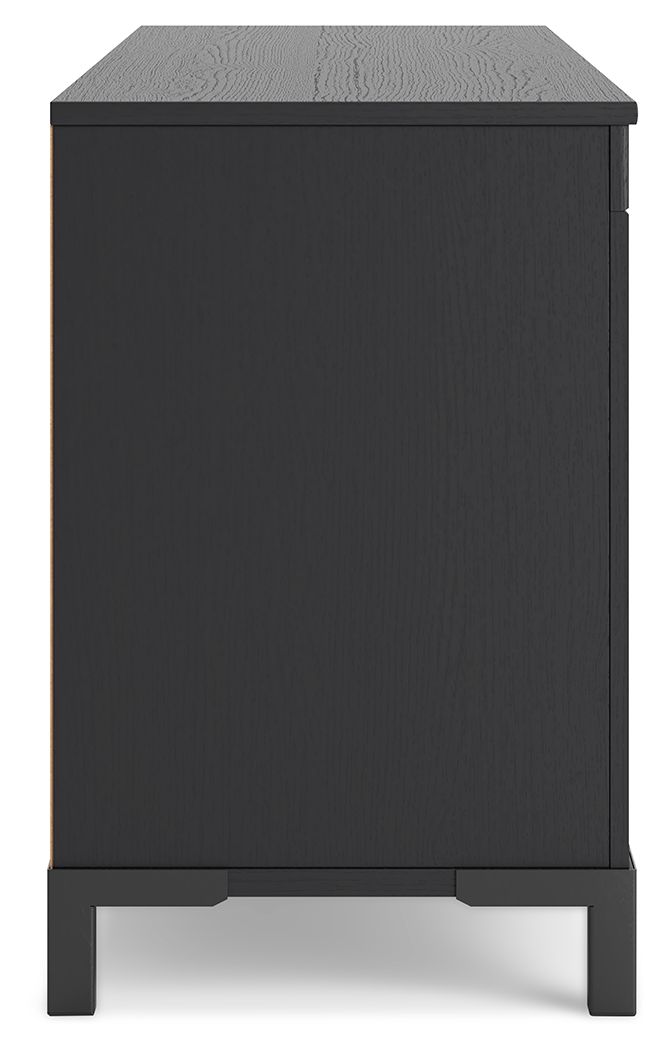 Cayberry - TV Stand With Fireplace - Black