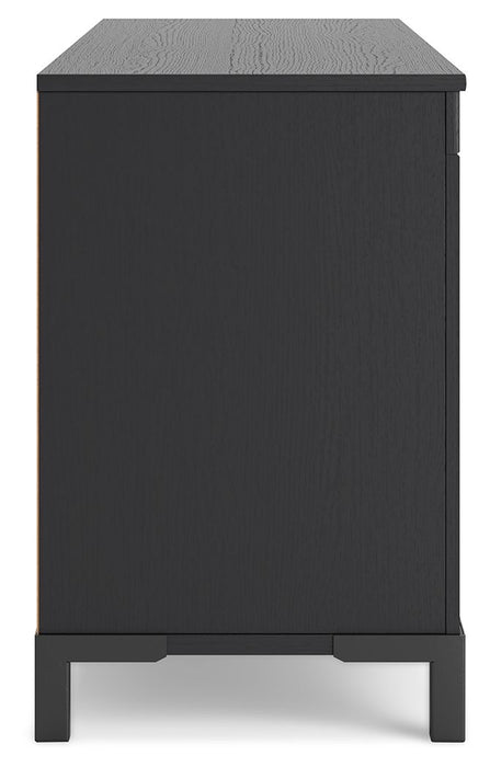 Cayberry - TV Stand With Fireplace - Black