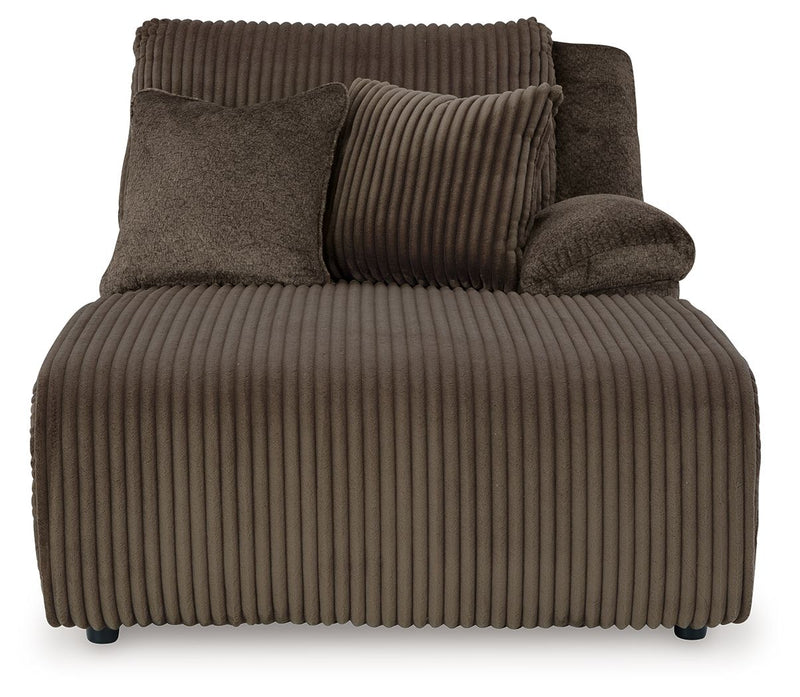 Top Tier - Raf Press Back Chaise - Chocolate
